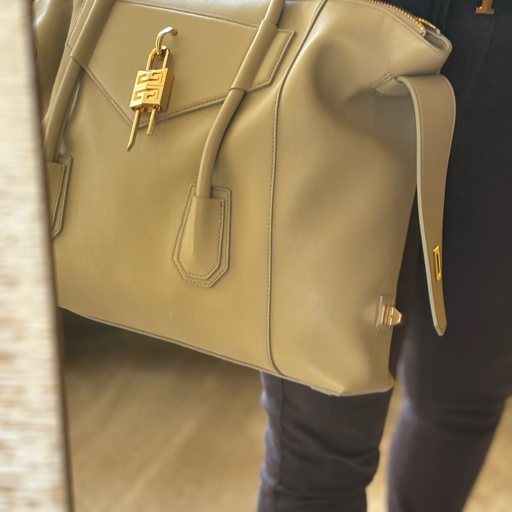 Givenchy Tan Tote with Gold Details